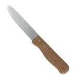 Thunder Group SLSKGK001 5" Blade Round Tip Jumbo Knife-Wood Handle