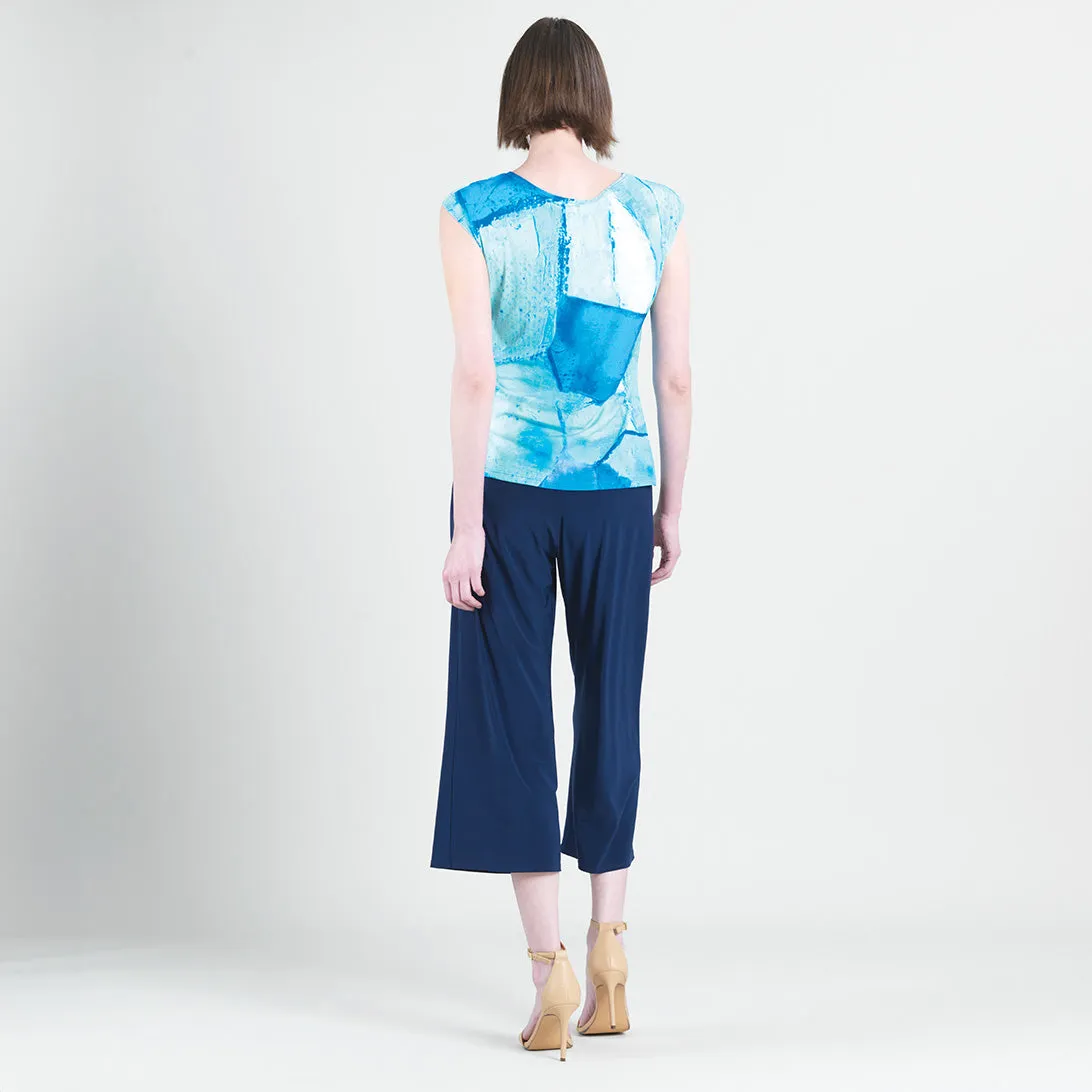 Water Splash Tie Top