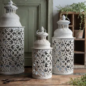 White Cut Out Lanterns